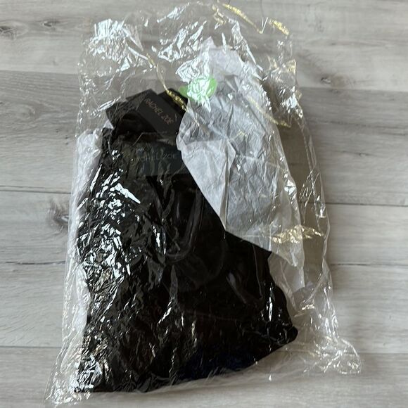 Rachel‎ Zoe Black Velvet Lace-Back Puff Sleeve Mini Dress Black Size 8 NWT - Picture 7 of 12